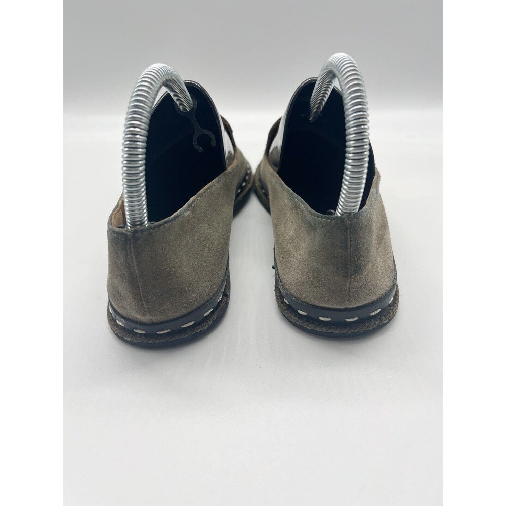 Rag & Bone Safari Khaki Green Cairo Suede Loafers Women’s Size 6 / 36 Shoes - Picture 7 of 12
